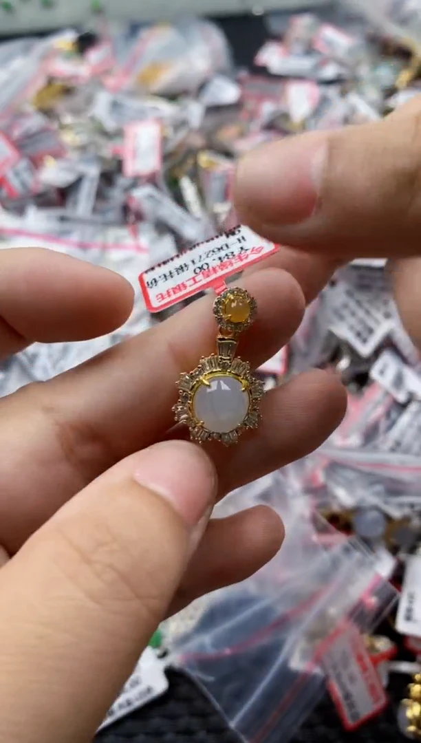 翡翠戒指银S925镶嵌555555   2