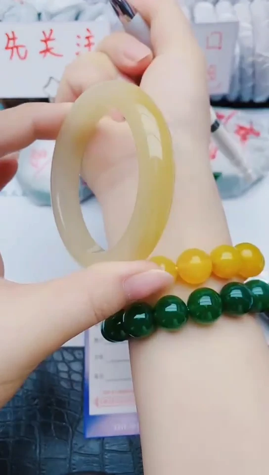 未镶嵌手镯石英质玉y120+59-60
