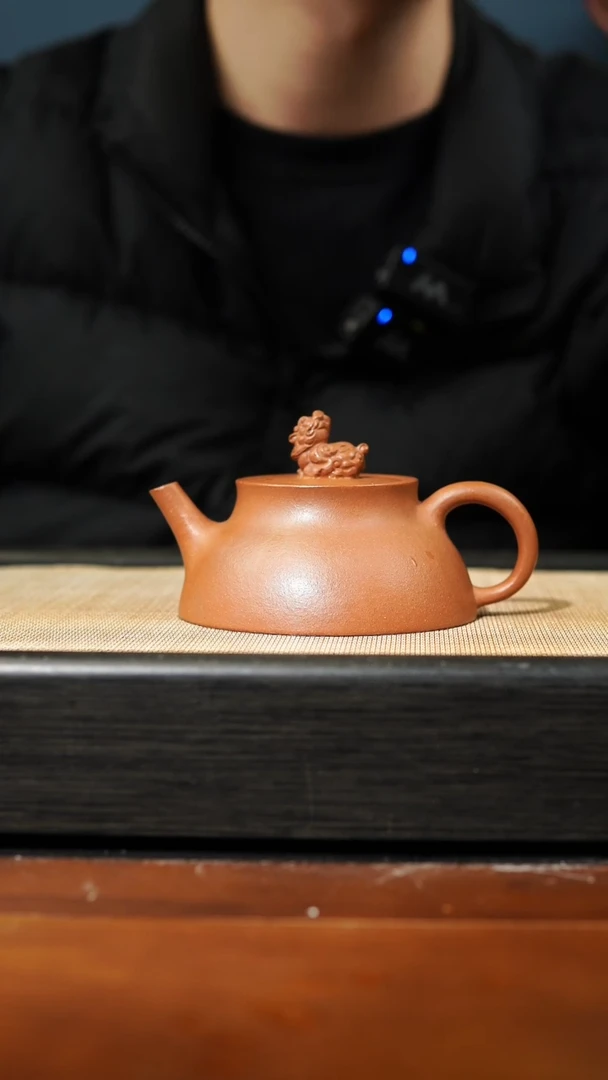 【闪购商品】紫砂茶壶黄降坡狮纽，150cc