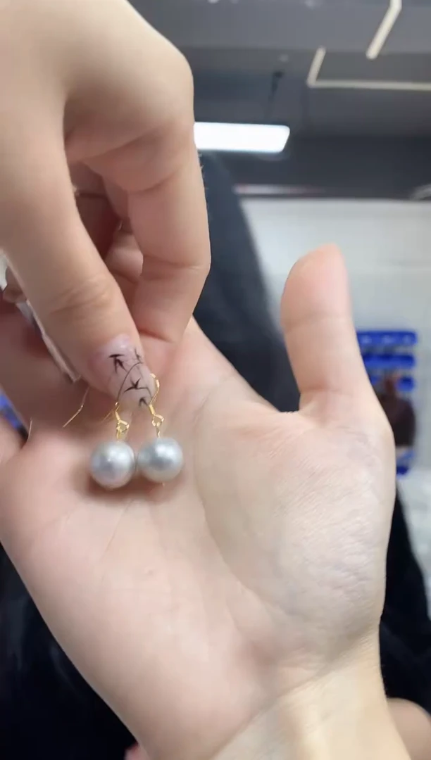 【闪购商品】海水珍珠耳饰未镶嵌多样性发其一颜色微差