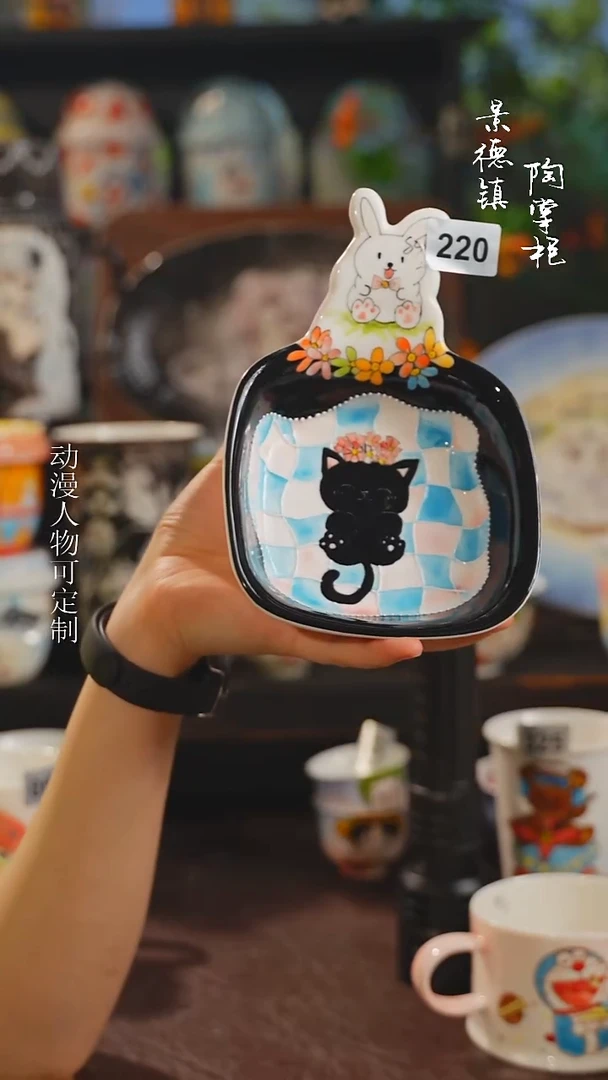 景德镇高温釉下彩纯手工手绘