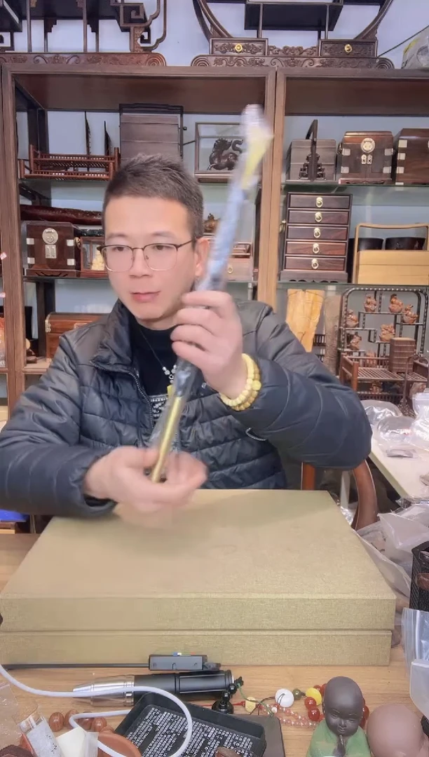 【闪购商品】乌木类书架058紫光檀铜头痒痒挠