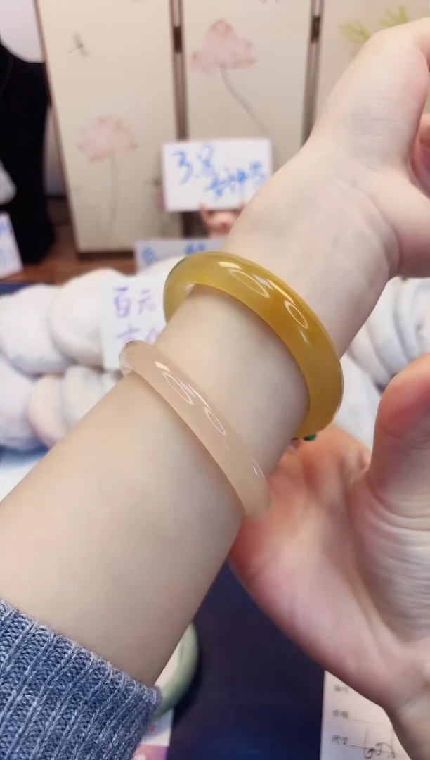 【闪购商品】石英质玉手镯未镶嵌477-财气镯-圈口60