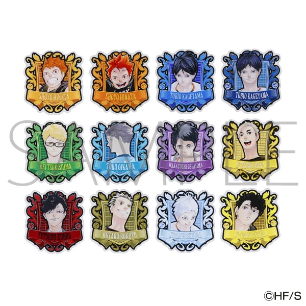 排球少年原画异形亚克力吧唧徽章动漫周边盲盒代拆