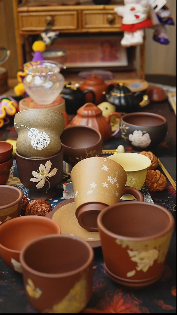 茶壶紫砂徐*妞主人杯紫泥