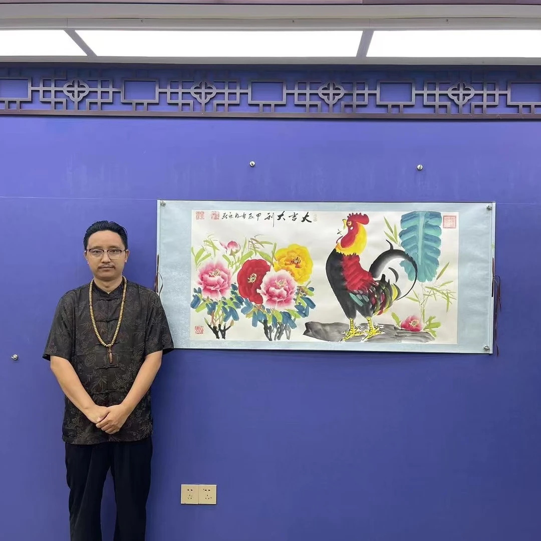 马迎春 《大吉大利》四尺横白 国墨堂