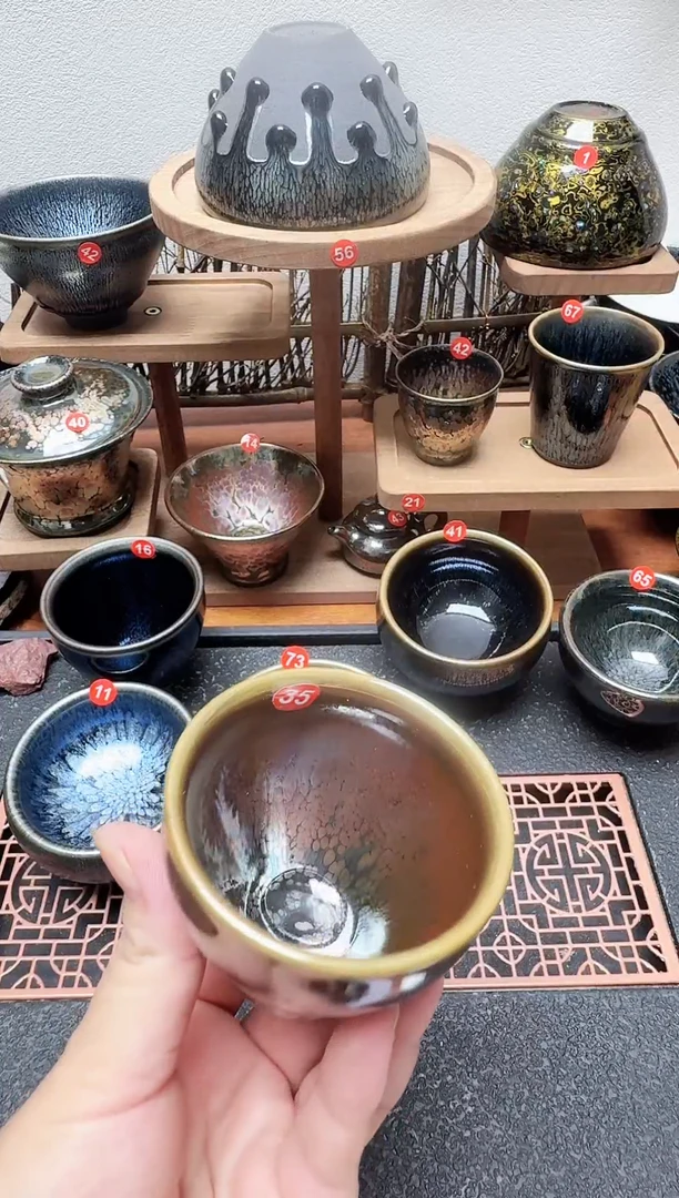 茶盏牡**紫35号建盏工匠茶器