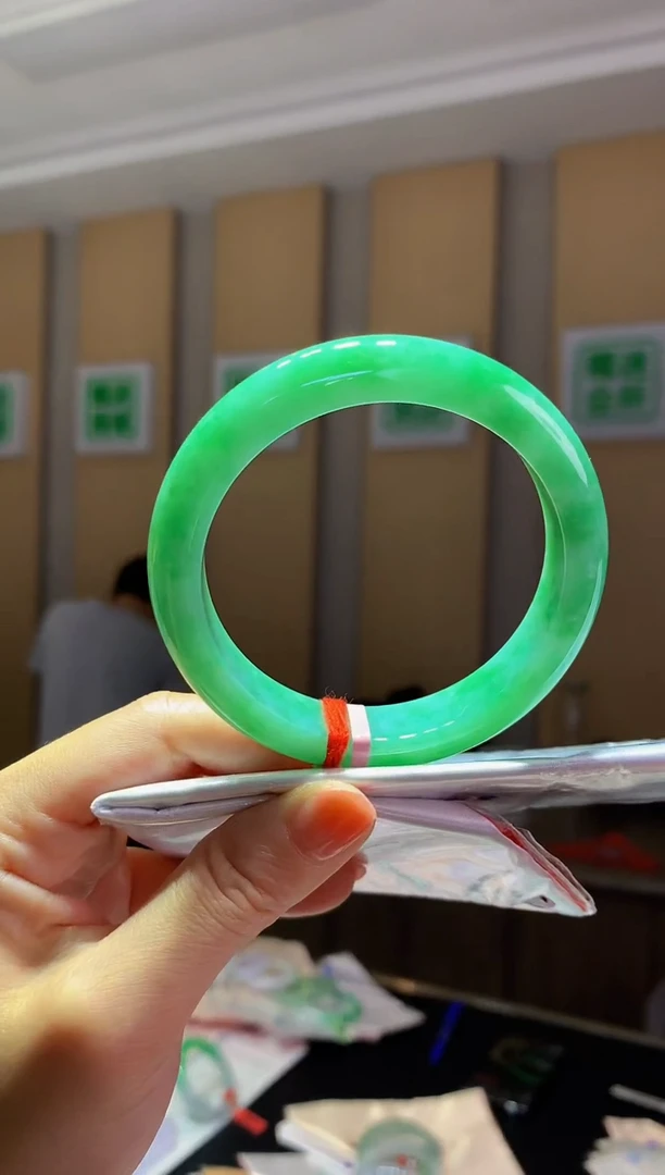 未镶嵌手镯翡翠-Q74 圈口57.7