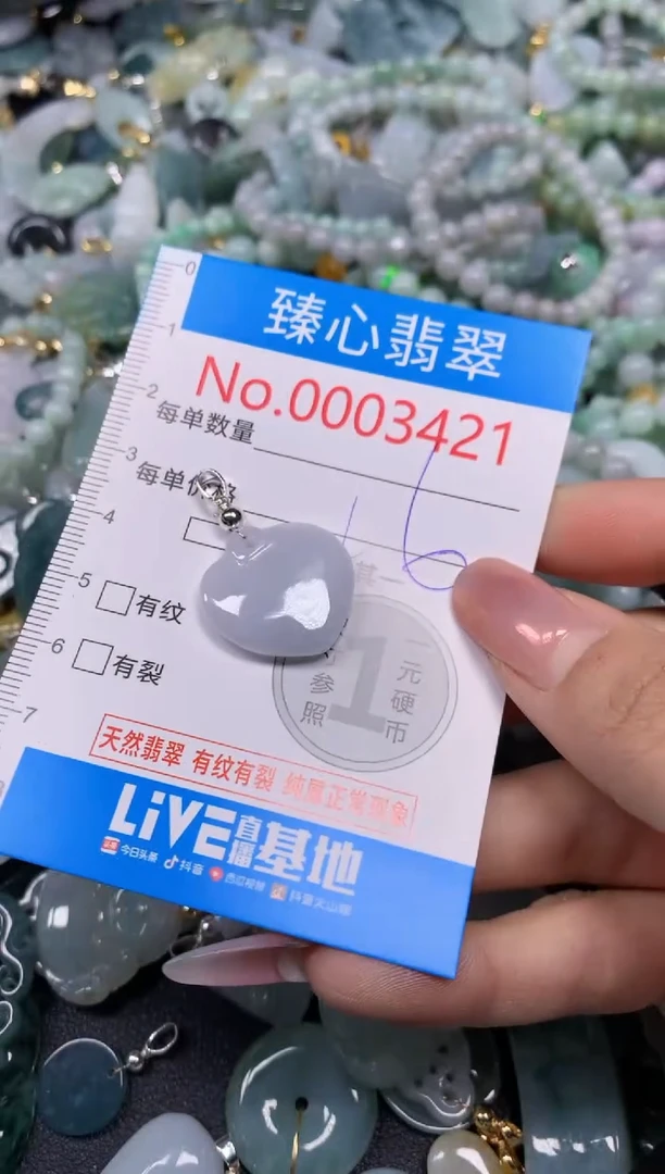 【闪购商品】翡翠颈饰未镶嵌含绳0003421