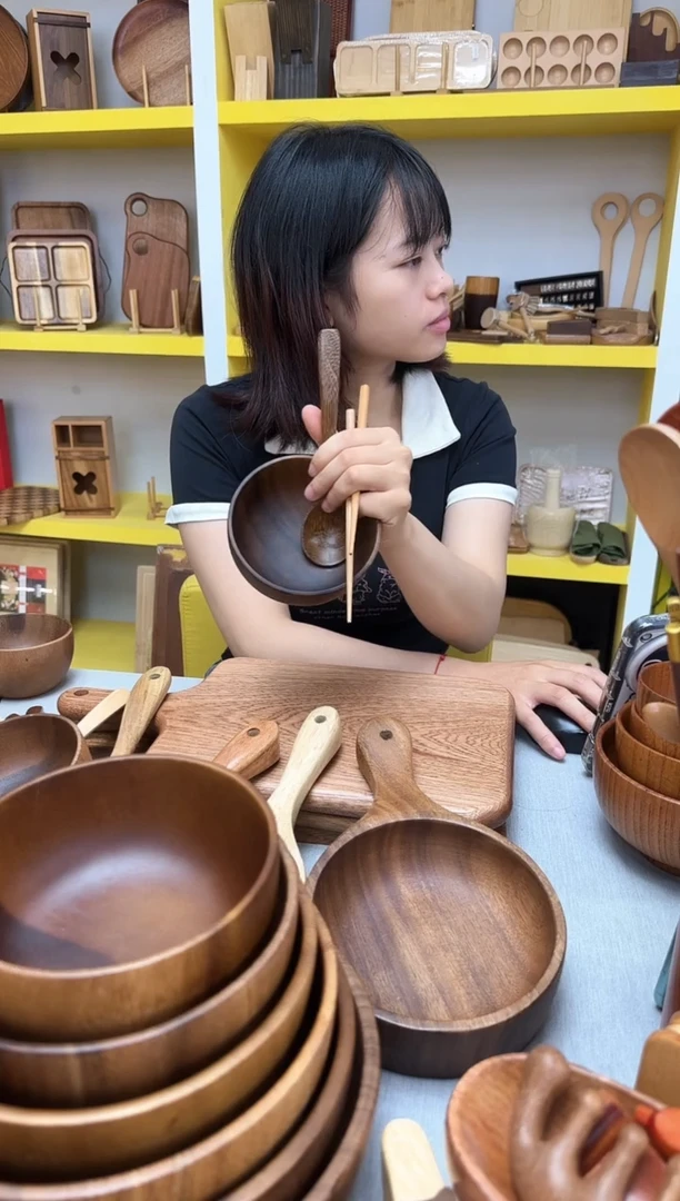 相思木12碗+鸡翅木勺子20*4+小榉木筷子