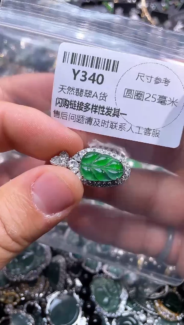 【闪购商品】翡翠颈饰未镶嵌Y340吊坠