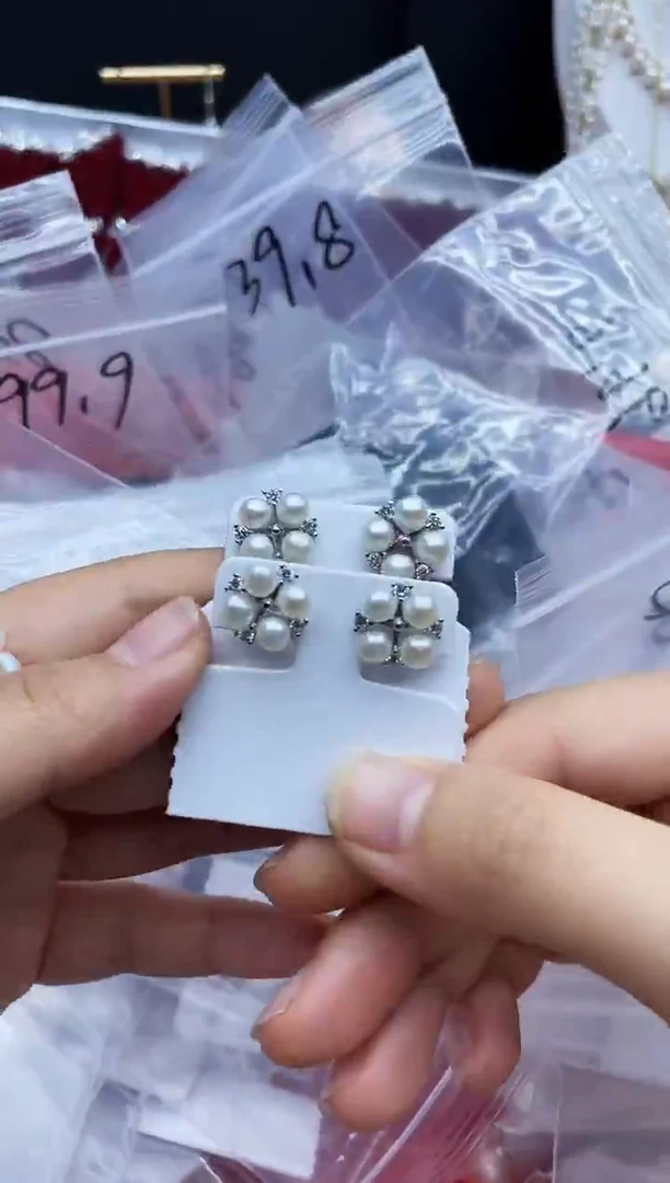 未镶嵌耳饰淡水珍珠耳环多样性发其一