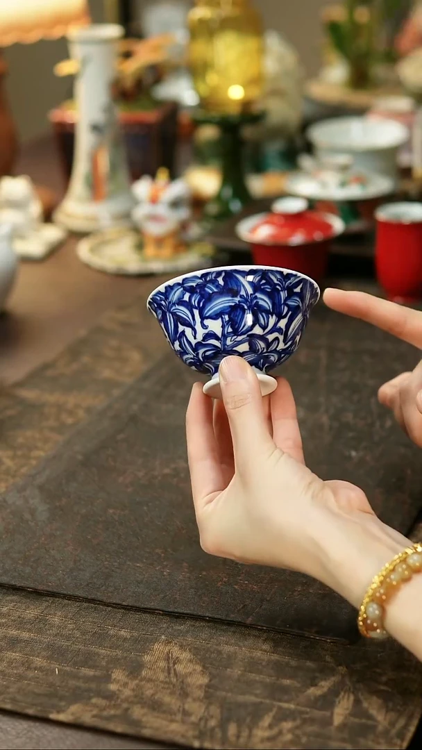 景德镇陶瓷杯碗柴烧多人