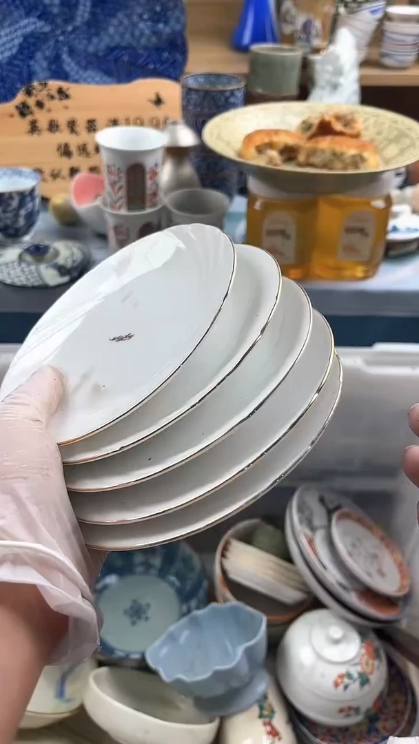 瓷片悦***喜英歌瓷器满19.9包邮