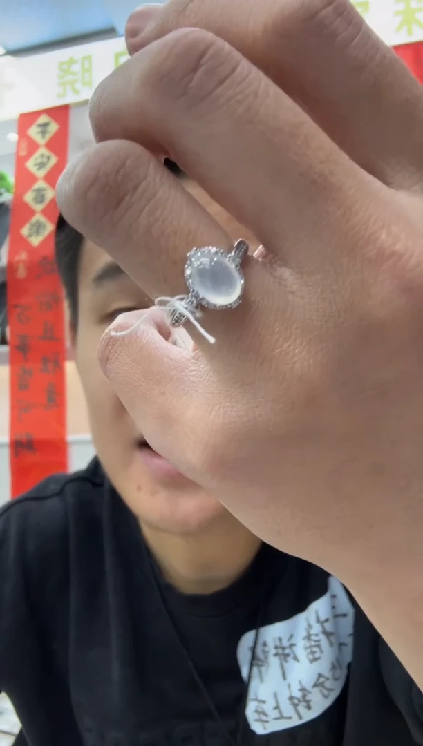 【闪购商品】翡翠颈饰银S925镶嵌天然翡翠A货孤品一件