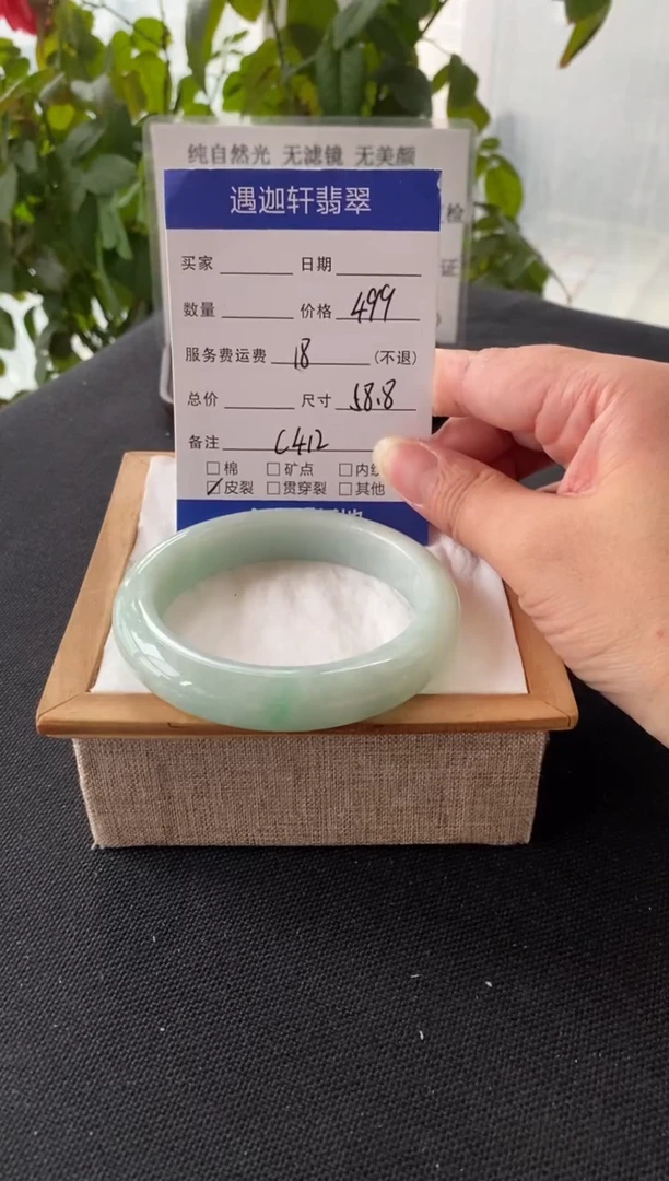 未镶嵌手镯翡翠9圈口 C412编码