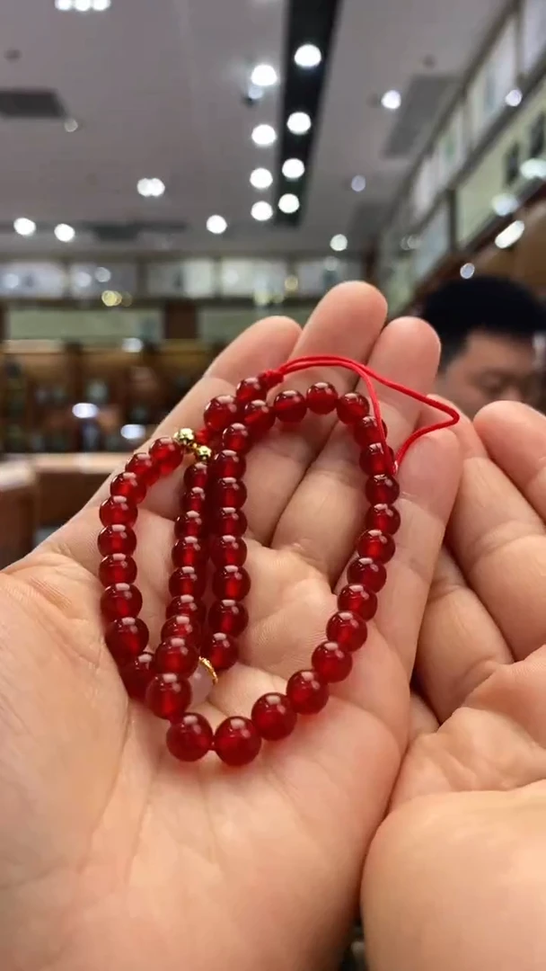 玛瑙/玉髓颈饰未镶嵌6mm手机链