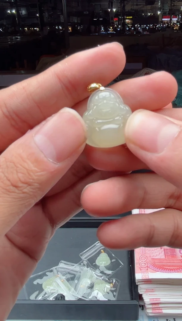 和田玉银S925镶嵌颈饰天然和田玉多样性发货发其一