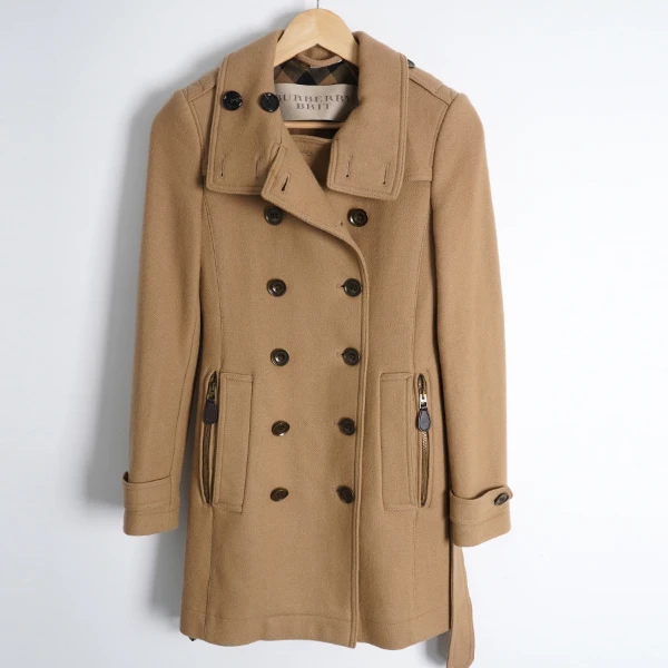 95新 BURBERRY/博柏利 羊毛/SC0327/大衣/36码