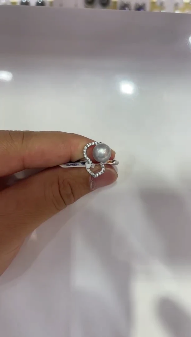 戒指未镶嵌淡水珍珠非基地不带证书