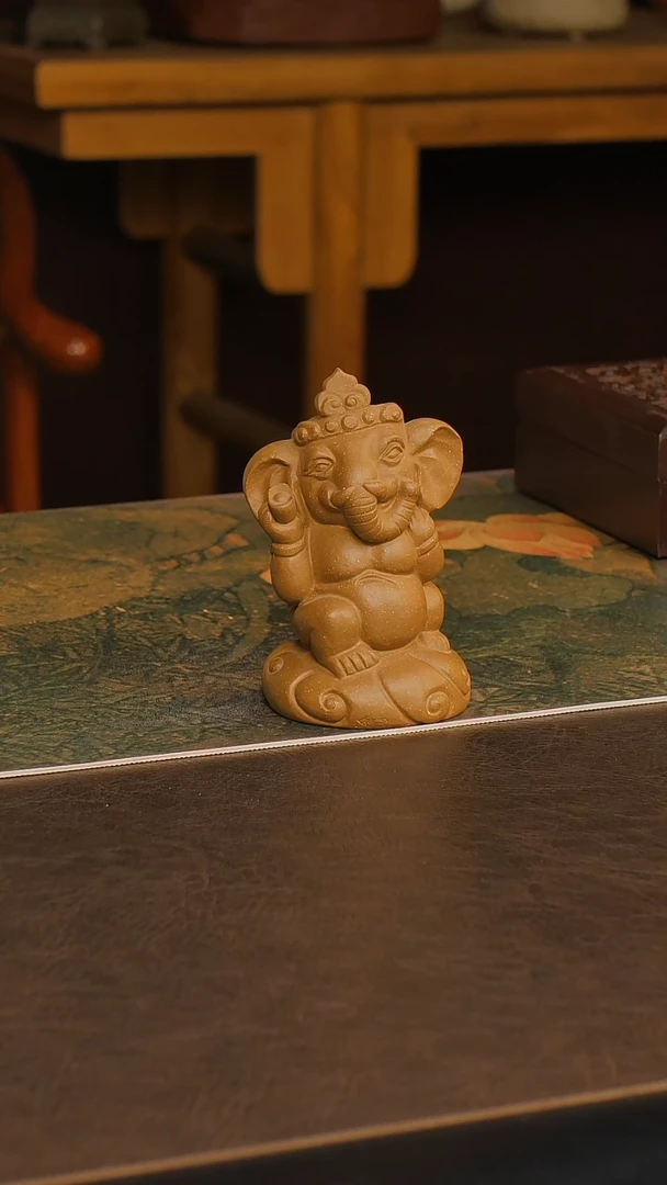 紫砂茶宠青段小象神