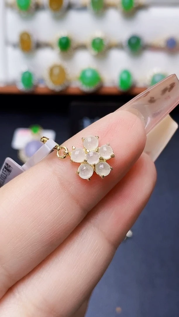 银S925镶嵌戒指翡翠1220