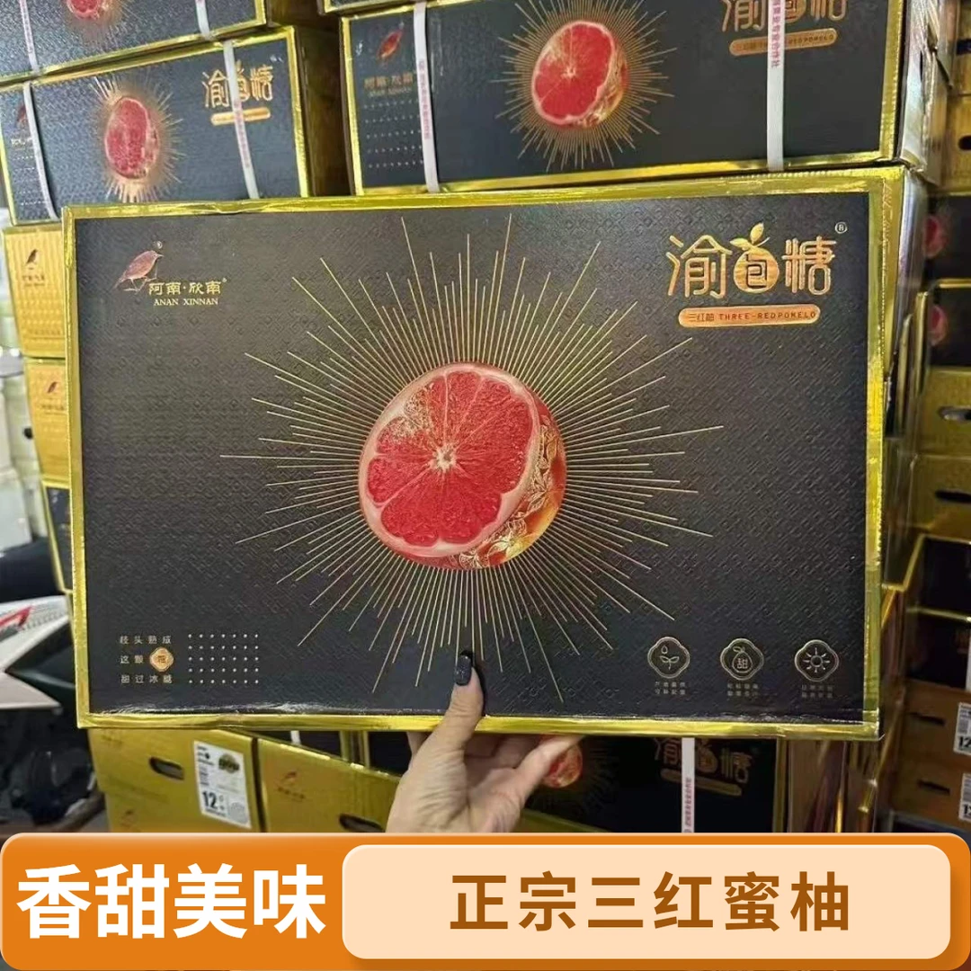 【韩美丽专属】渝包糖福建三红蜜柚 脆甜爆汁 果粒饱满 口感满足