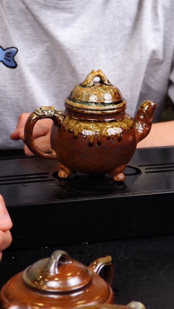 茶壶紫砂宜兴紫砂柴烧