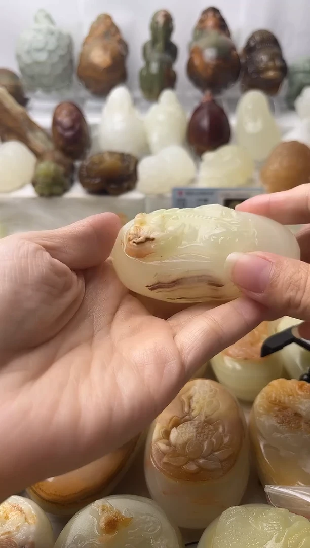 石材方解石棉纹正常不退换貔貅