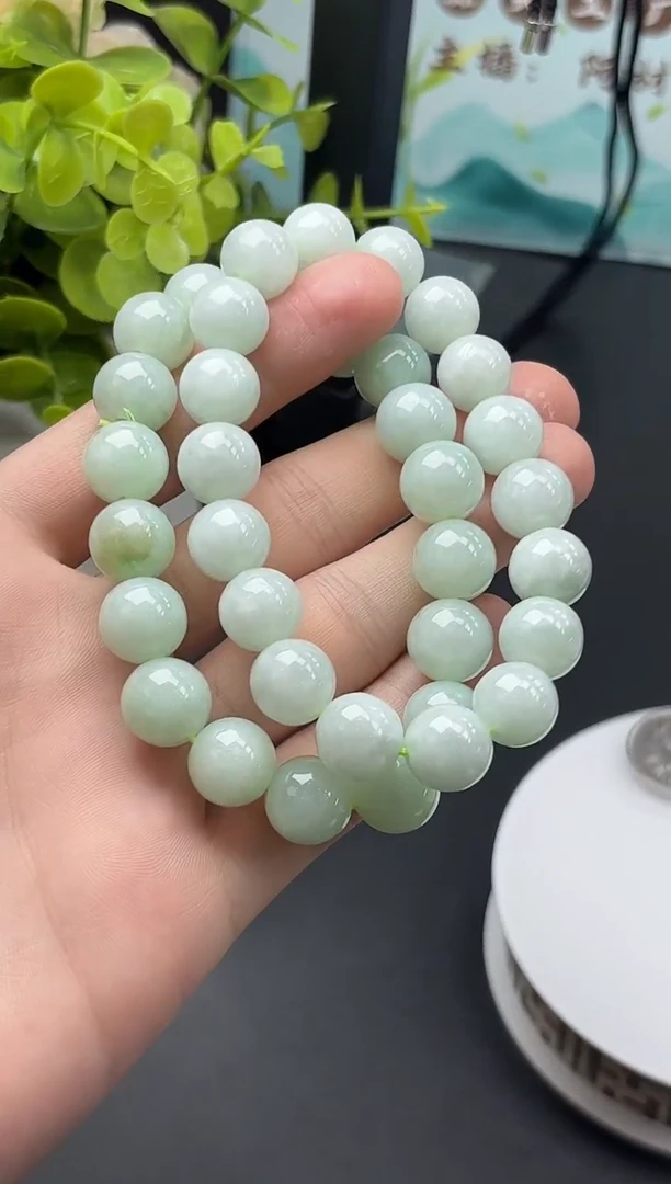 未镶嵌手串翡翠12mm+翡翠K712-1198手串单圈