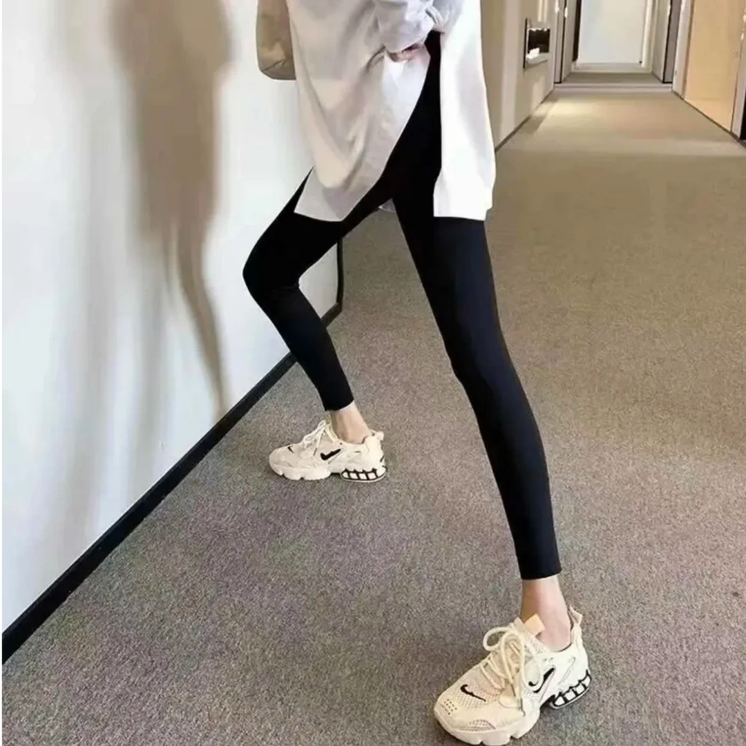 AMASS/阿玛施修身百搭瑜伽高腰外穿鲨鱼裤显瘦小脚九分裤5100430