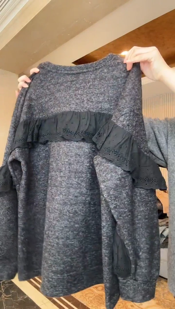 黑色蝴蝶袖孤品卫衣加厚