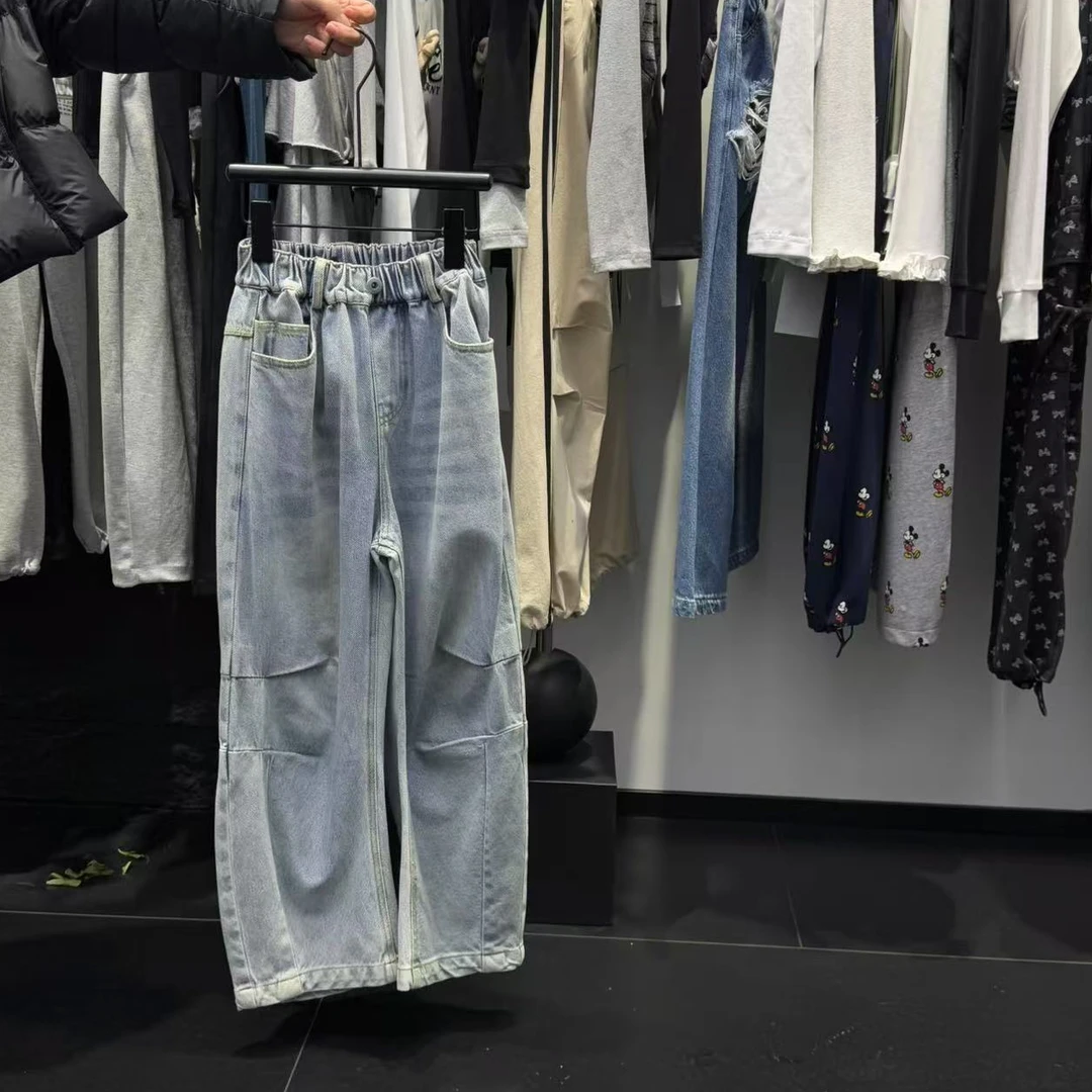 魏 2025[X] 3月6日 儿童男女童时尚经典蓝色牛仔裤8326-