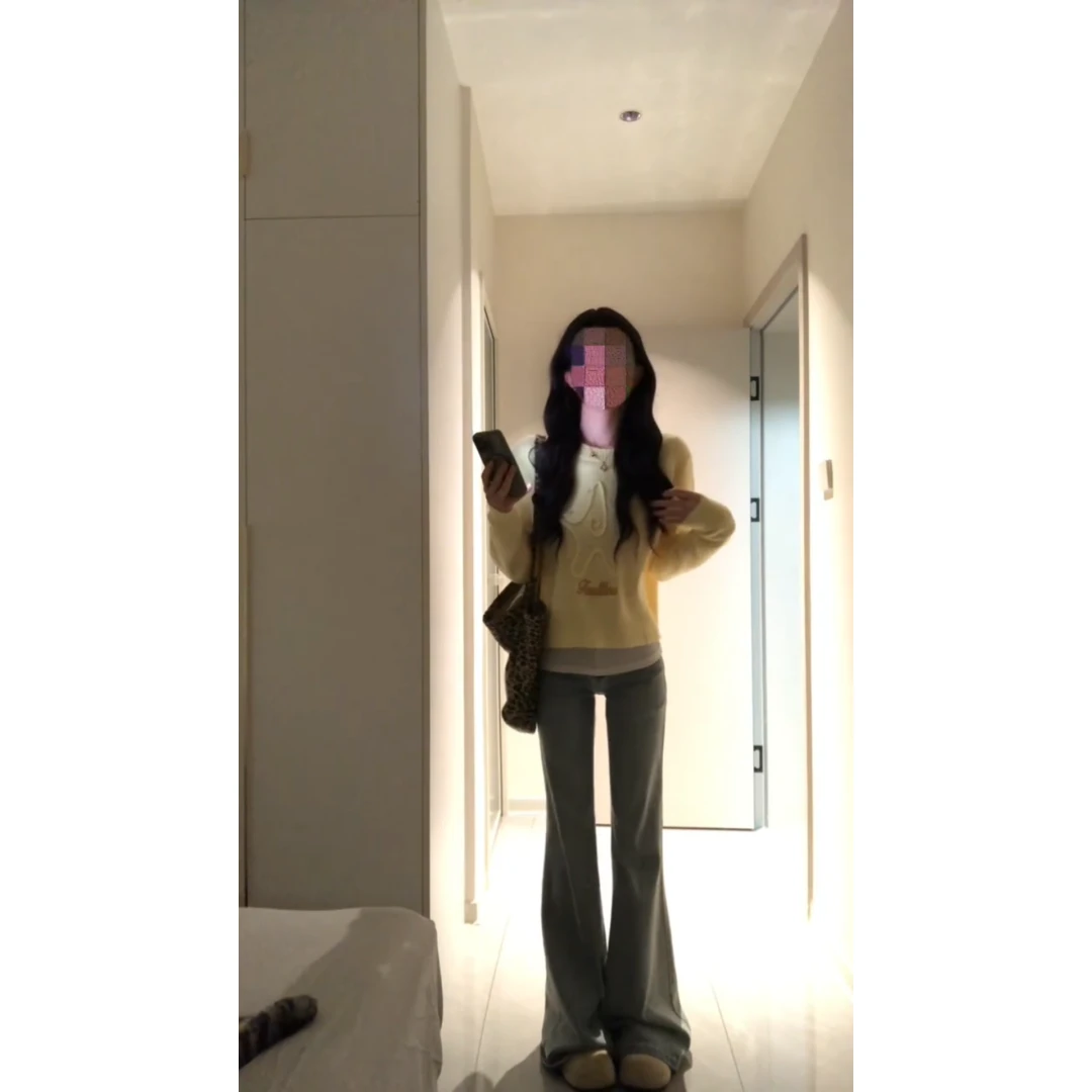 MARIE.COCO秋季法式轻熟风温柔针织套头毛衣修身微喇叭休闲裤套装