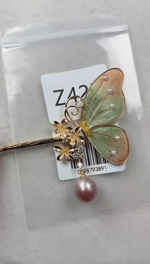 未镶嵌发簪淡水珍珠Z425