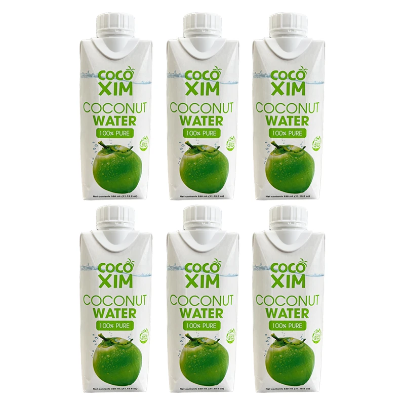 【10月18日到期】越南进口COCOXIM畅允椰子水330ml*6盒