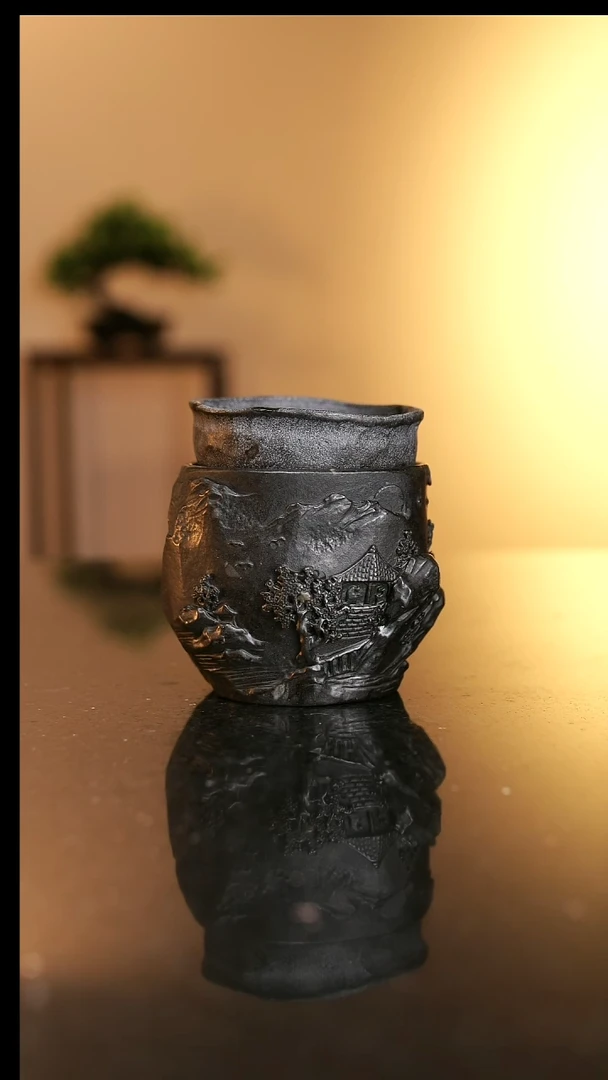 冰碛岩随行公道杯
