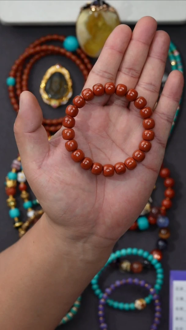 南红玛瑙手串未镶嵌南红手串（多样性发其一）