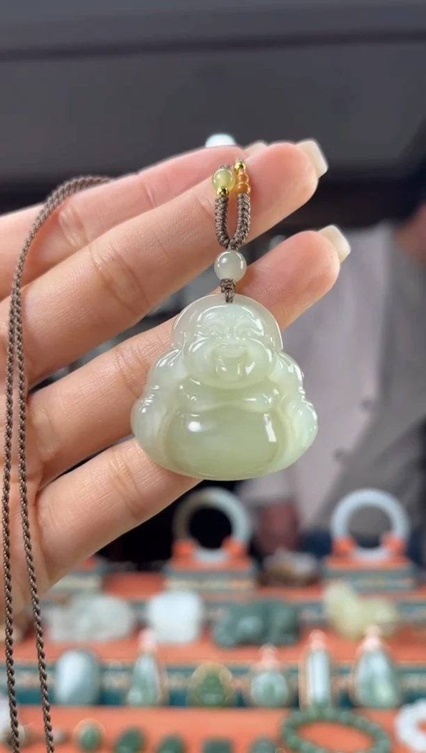 颈饰未镶嵌和田玉佩佩35mm左右