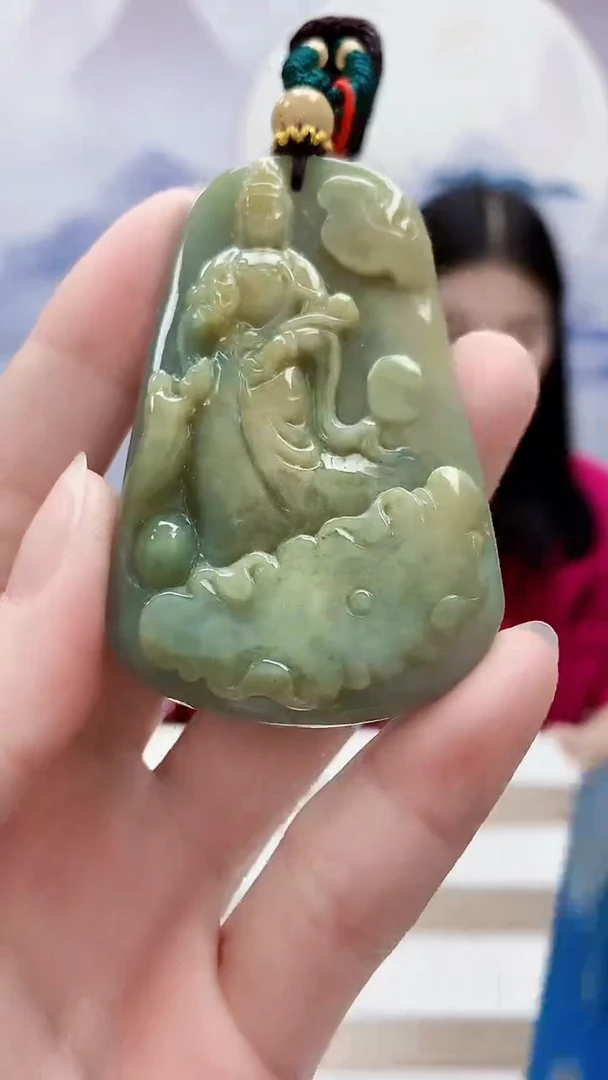 未镶嵌定制翡翠4812ry-毛货挂件86