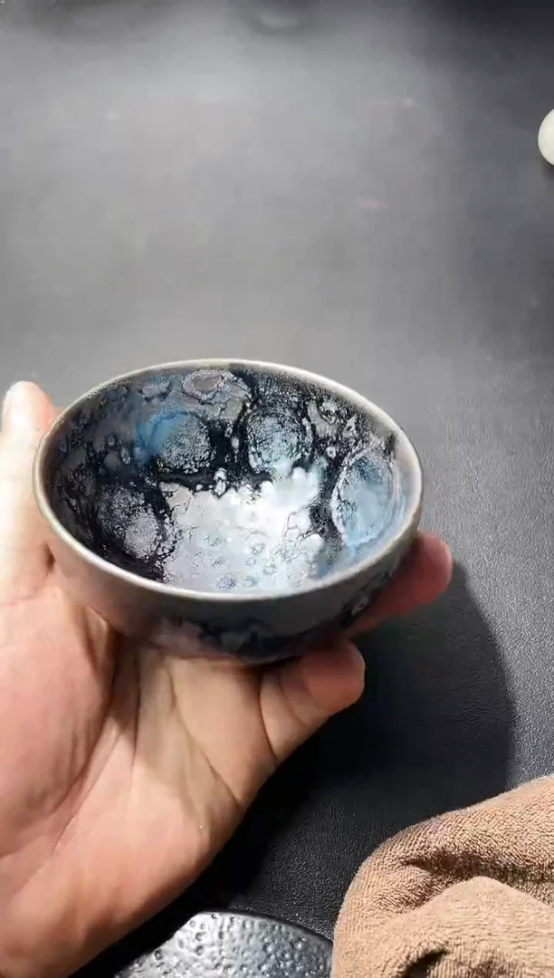 茶盏78（）叶紫建盏叶紫