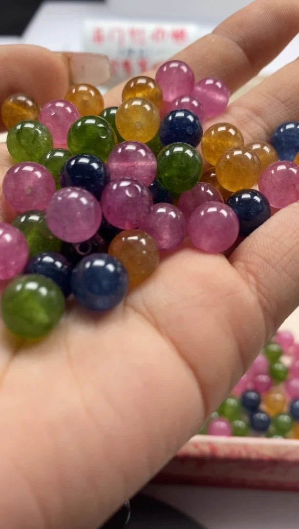 【闪购商品】碧玺颈饰未镶嵌w22碧*玺8mm*30颗