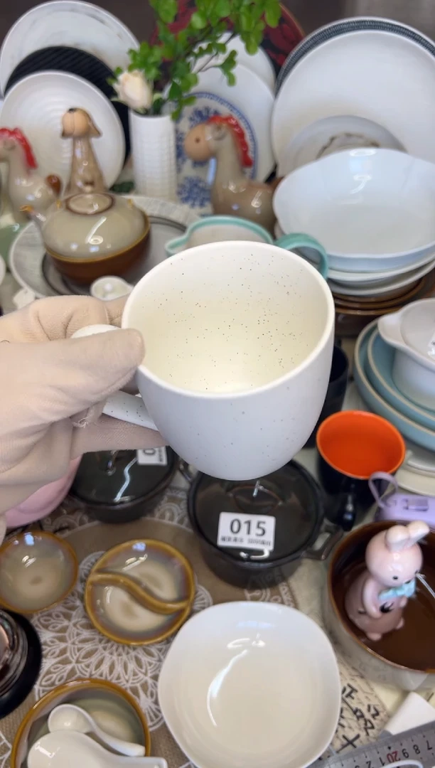 新骨瓷067瑕疵 沙海白 马克杯