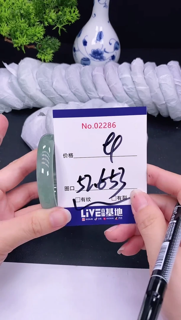 未镶嵌手镯翡翠2286
