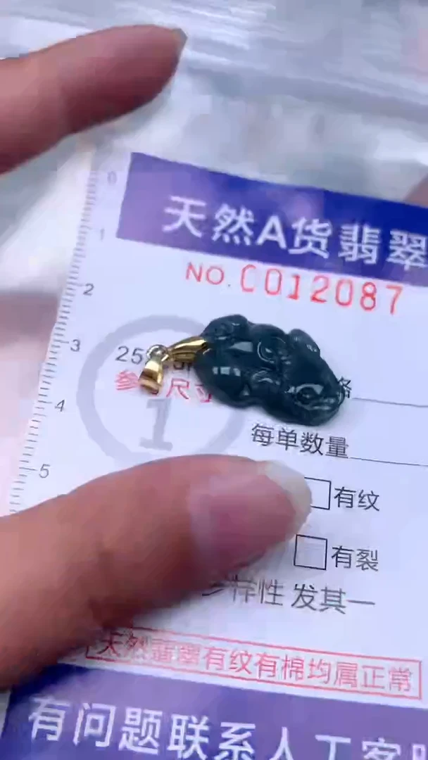 翡翠未镶嵌吊坠(不含链)1
