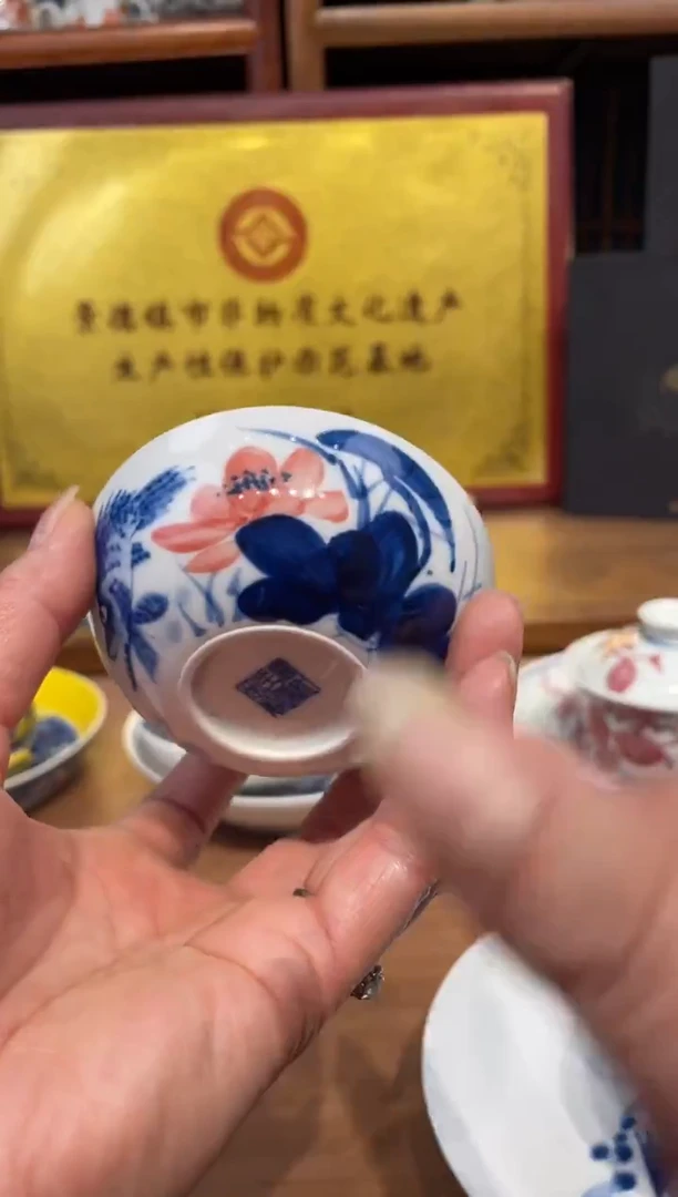 瓷片景德镇手工手绘陶瓷