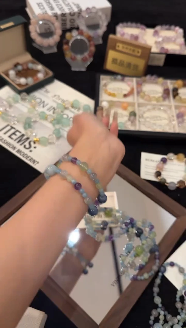 合金手链水晶海洋庄园双圈x3136