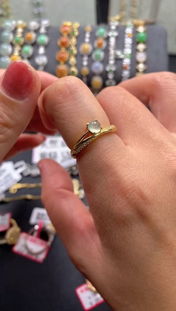 【闪购商品】翡翠戒指银S925镶嵌1111111111