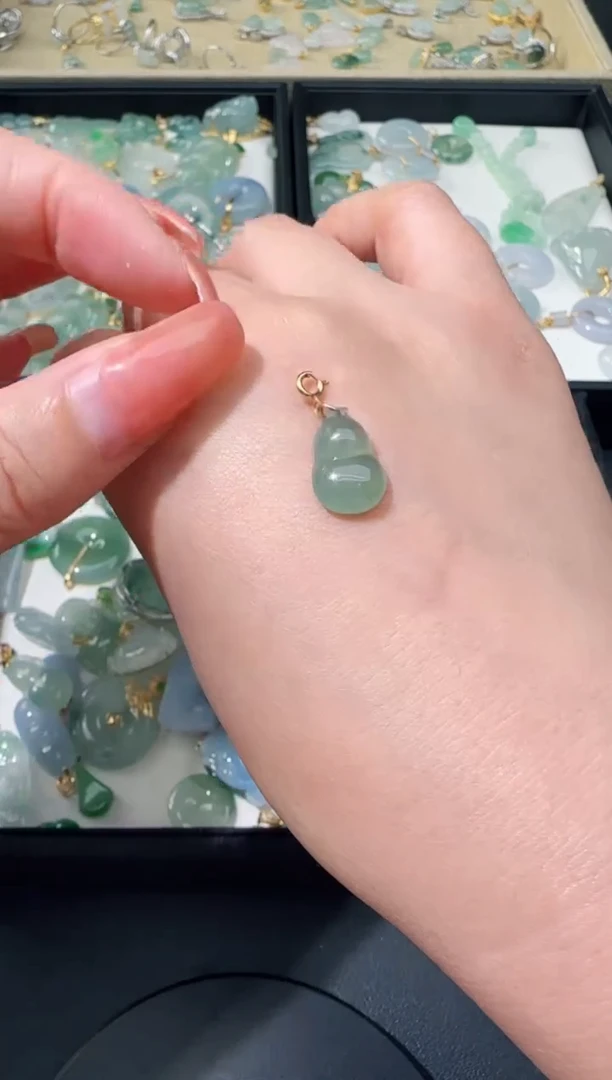 【闪购商品】翡翠颈饰18K金镶嵌TZG0119057