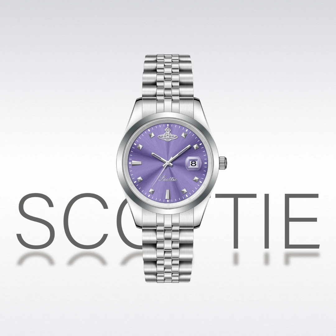 【港口直发】Ice Purple【碎冰紫】---气质轻奢女士小众精致腕表9706